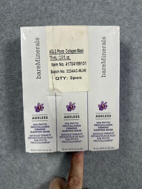 bareMinerals Ageless 10% Phyto ProCollagen Firming Sleeping Mask 2.5oz Lot of 3